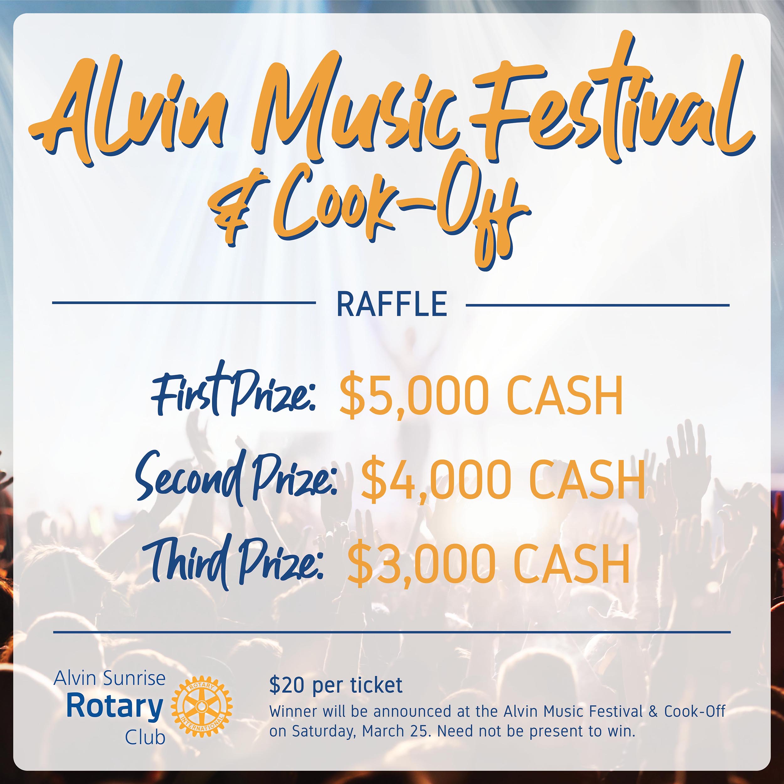 Raffle Alvin Music Festival